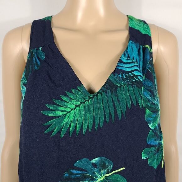 Old Navy Blue High-Neck Trapeze Tank - Picture 3 of 9